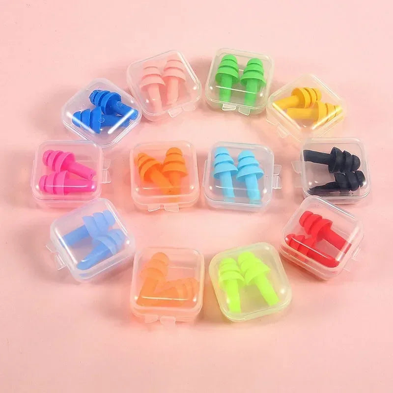 Soft Silicone Ear Plugs Insulated Waterproof Anti-Noise Snoring Essential Travel Noise Reduction Sleep Aids for Better Rest