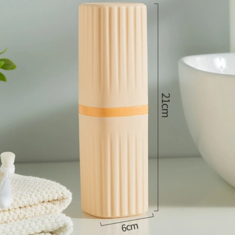 Travel toothbrush storage box, portable washbasin, toothbrush holder, toothpaste container, travel mouthwash cup set