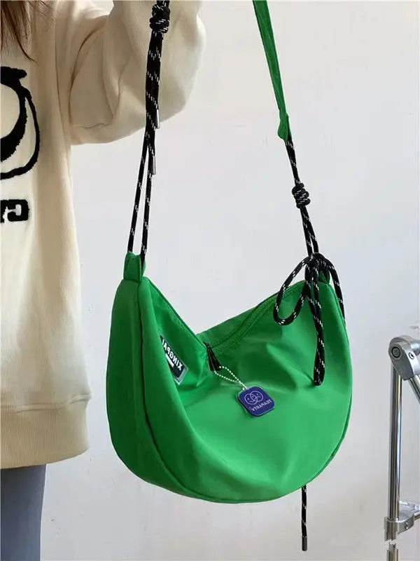 Women Bag Nylon Hobos Casual Soft Zipper Solid Shoulder Bag Handbag Pures And Bags Crossbody Girls Bag