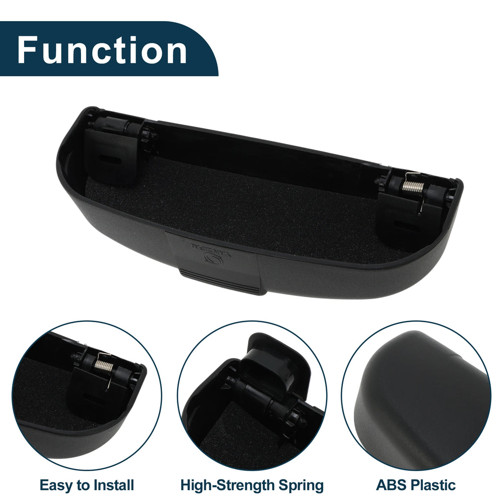 UXCELL Car Sunglasses Case for Peugeot 308 14-26 Eyeglasses Holder Storage Box Black 1 Set
