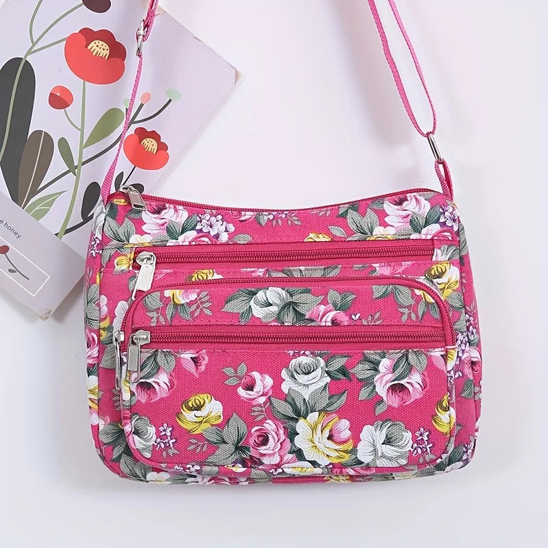 Large Capacity Shoulder Crossbody Bag for Middle-aged and Elderly Women, Casual Shopping Bag, Coin Purse, Business Cashier Bag