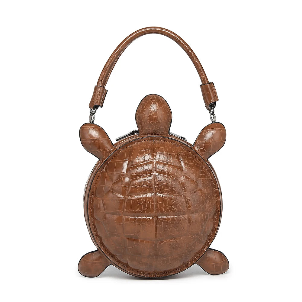 2026 New Creative and Personalized Turtle Shaped Handbag, 3D Stereoscopic Funny Alien Bag, Retro Portable Wallet