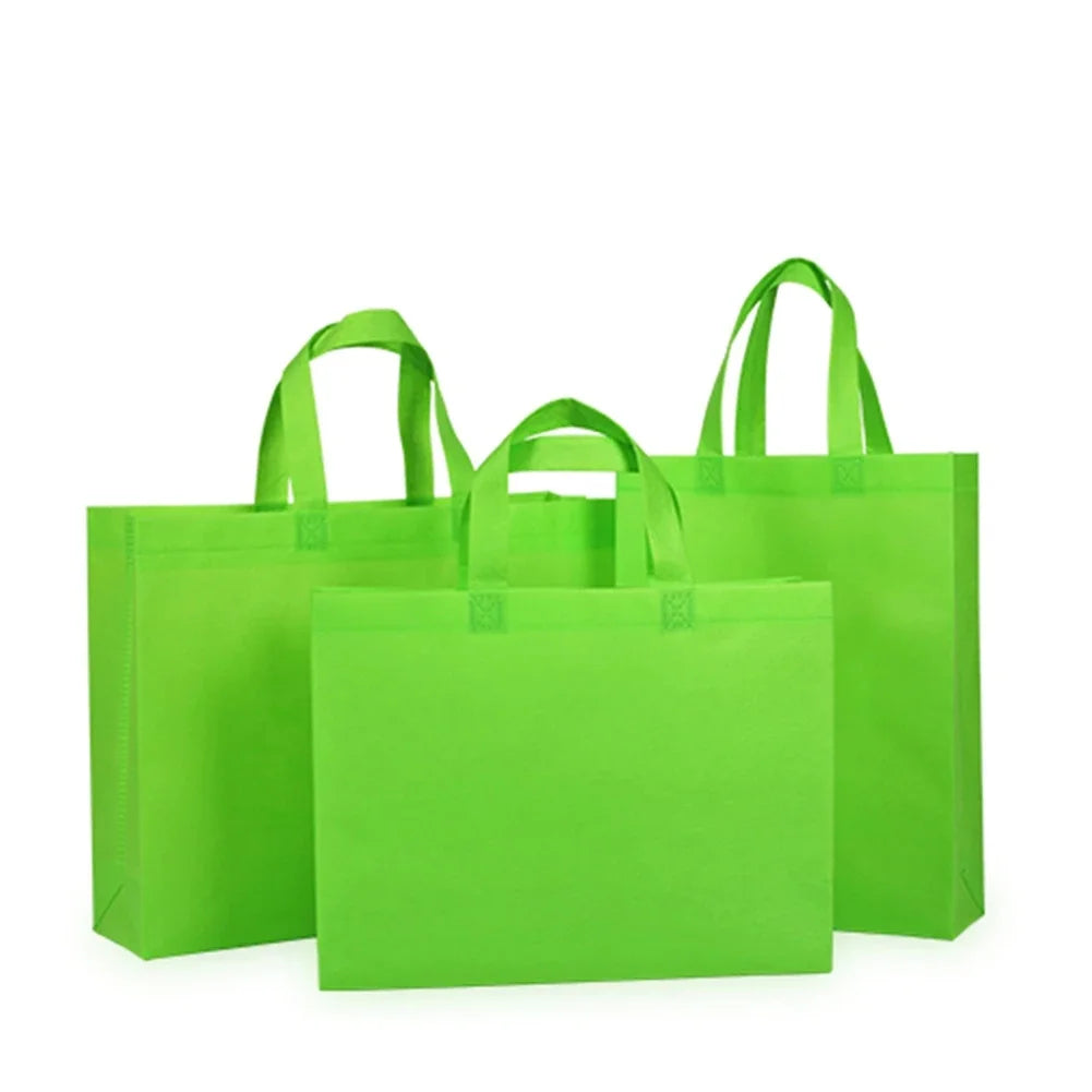 10PCS Thickened Nonwoven Tote Bags Wholesale Customized LOGO ECO-friendly Clothes Shoes Packaging Bags Gift Bags Shopping Bags