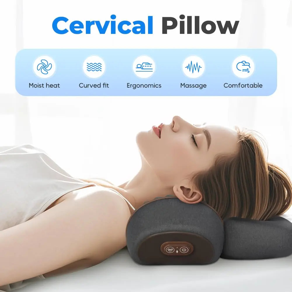 Callixethera Pillow Massage Neck Hump, Callixethera 3-in-1 Neck Massage Pillow, Heated Massage Neck Pillow, Memory Foam Pillows