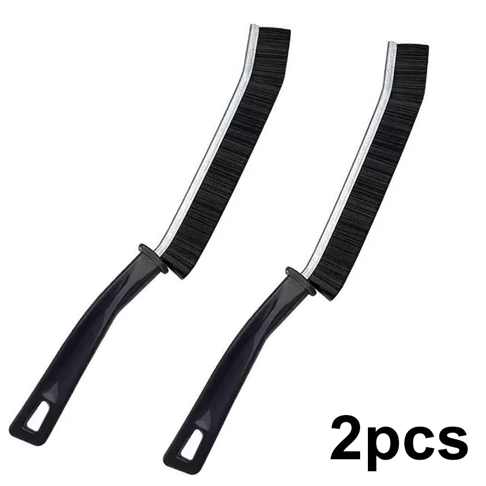 AUTBORIGHT Curved Car Gap Cleaning Brush Ultra Thin Scratch-Free Nylon Bristles for Auto Interior Air Vent Door Track Detailing