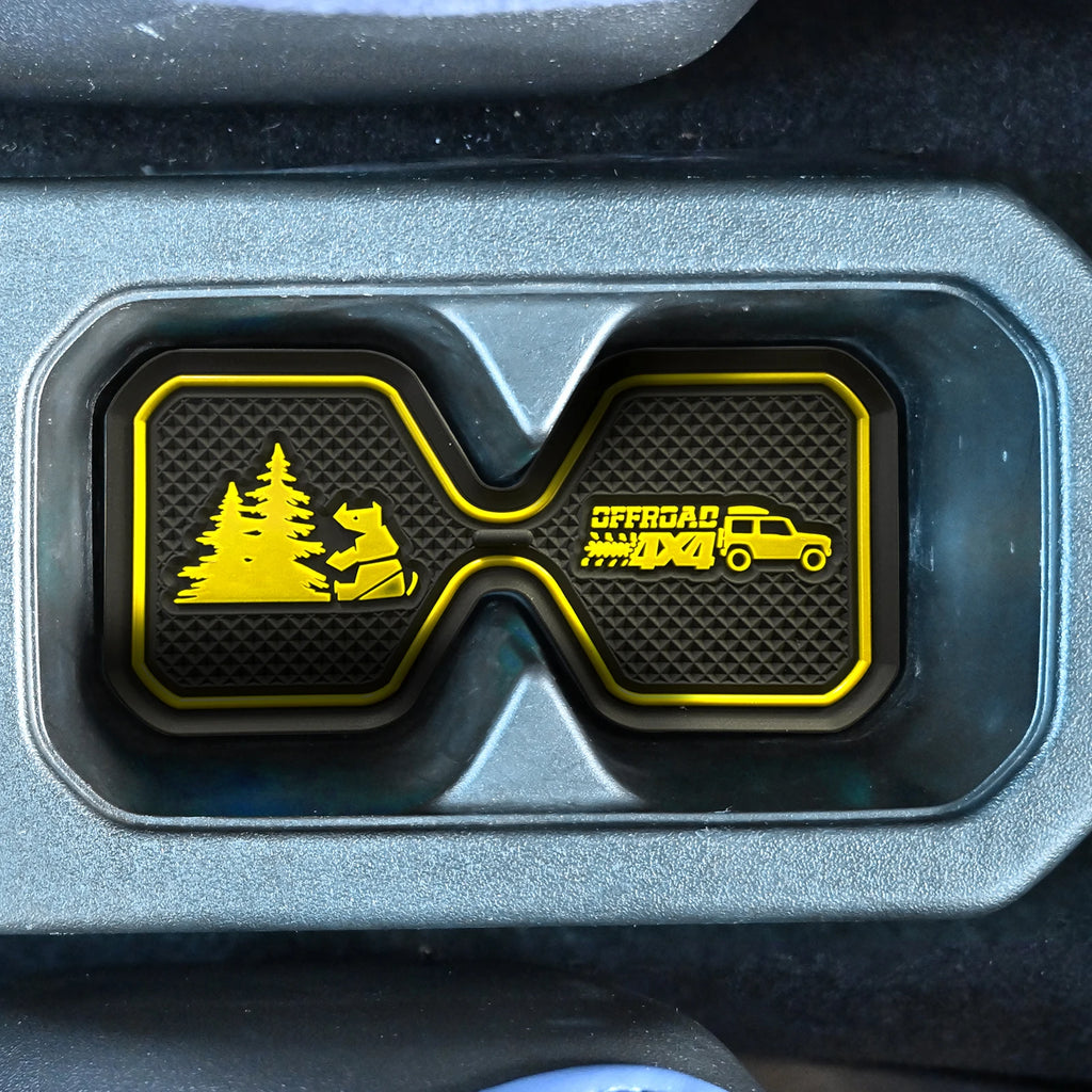 Noctilucent Car Cup Coaster Slot Pad for New Suzuki Jimny JB64/JB74 2019-2022 Anti-Slip Mat Pocket Mat Interior Cup Holder Pad