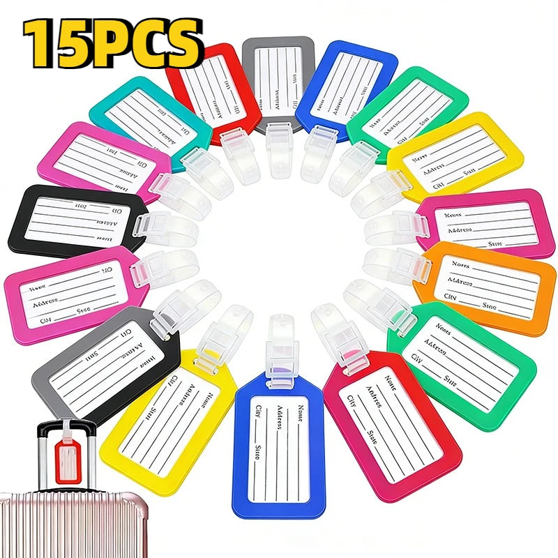 5/15/25PCS Luggage Tag Travel Tour Group Bag Luggage Tag  Airplane Boarding Labels Travel Accessories