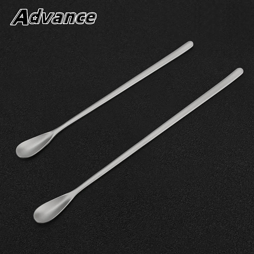 Titanium Alloy Spoon Long Handled Dessert Spoon Outdoor Camping Milk Tea Coffee Bar Mixing Spoon