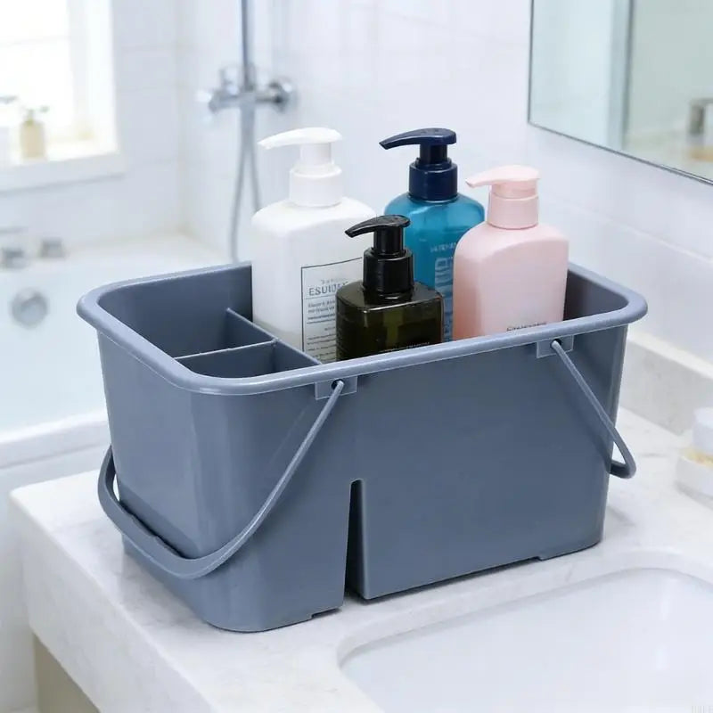 4 Compartment Tool Organizers Basket With Double Handles For Easy Carrying Storage H9EE