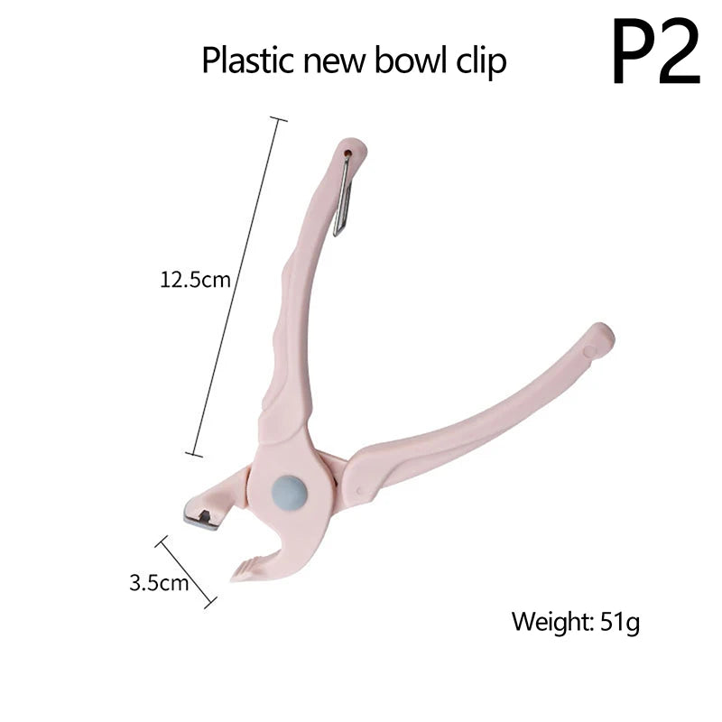 1 Pc Silicone Anti-Scald Clip Kitchen Pot Holder Anti-Hot Lifter for Plate Bowl Dish - Handy Kitchen Accessory Gadget