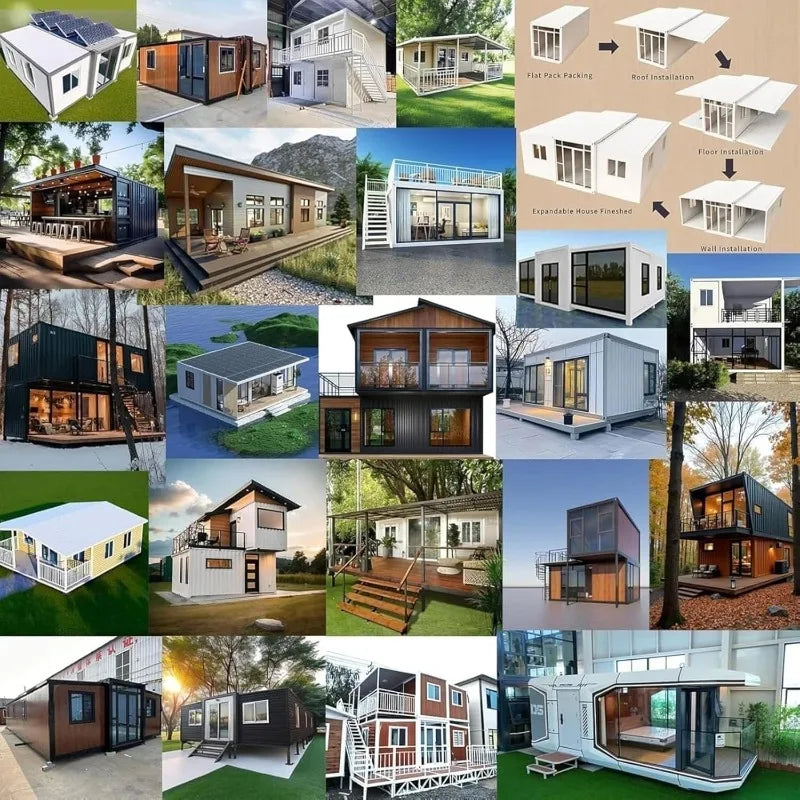 Music Room Upstairs – 2-Story Portable Folding Prefab Tiny Home – 20ft 40ft Expandable Container House for Melody Life