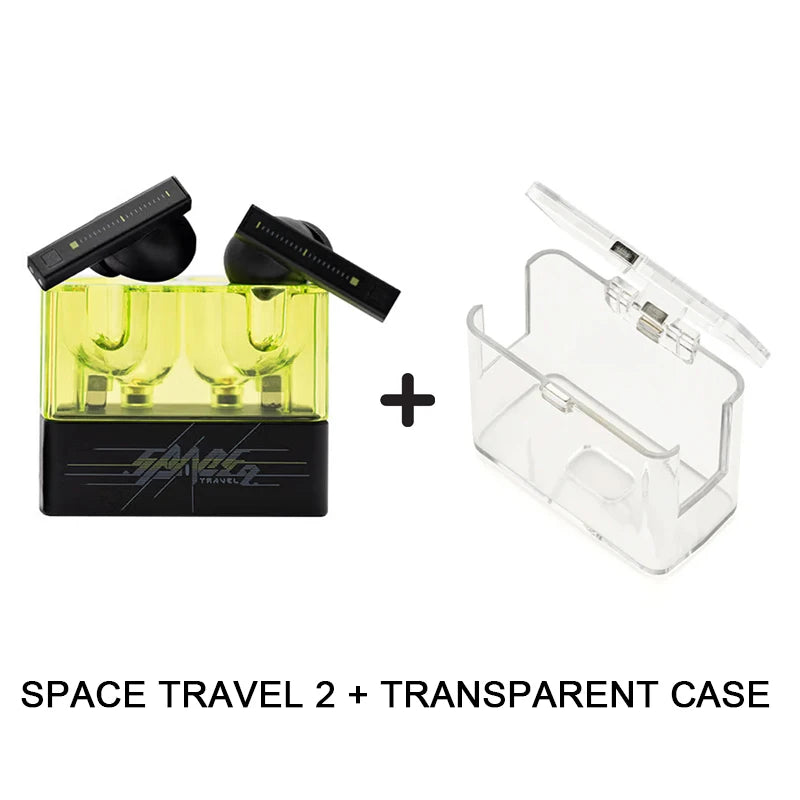 Moondrop Space Travel 2 TWS Bluetooth 6.0 ANC Noise Cancelling AI ENC Low Latency Wireless HiFi Earphone Gaming Music Earbuds