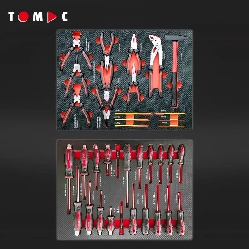 Workshop Trolley Complete with Tools Professional Level Trolley with Complete Tools Valuable 7-Drawer Heavy Duty Workshop Tool