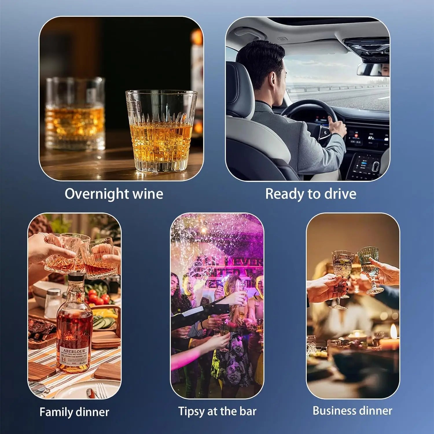 Professional Digital Alcohol Tester, Powered by Lithium-ion Batteries, Equipped with an LCD Screen for Breathalyzer
