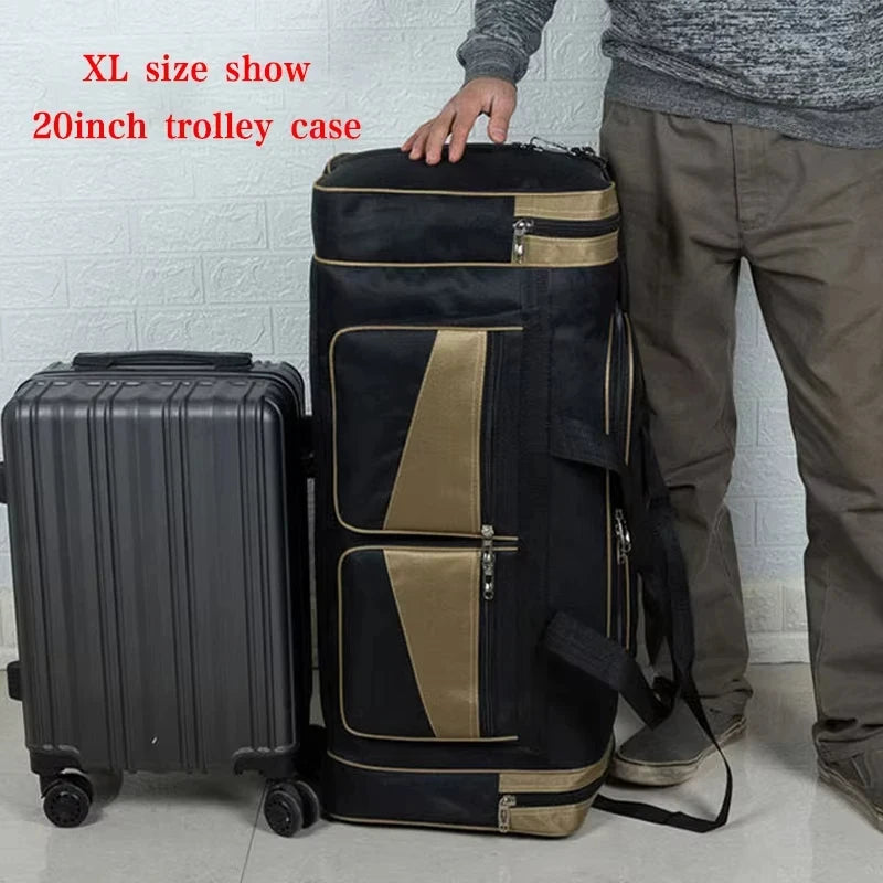 90L Large Duffel Bag Travel Luggage Outdoor Sports Shoulder Handbag for Men And Women Fitness Gym Camping Long Distance Storage