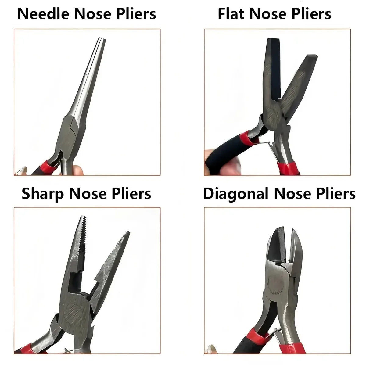 8Pcs Mini Jewelry Making Pliers, Earrings Making Tools, Wire Cutting Stripping Pliers, Supplies for DIY Crafts