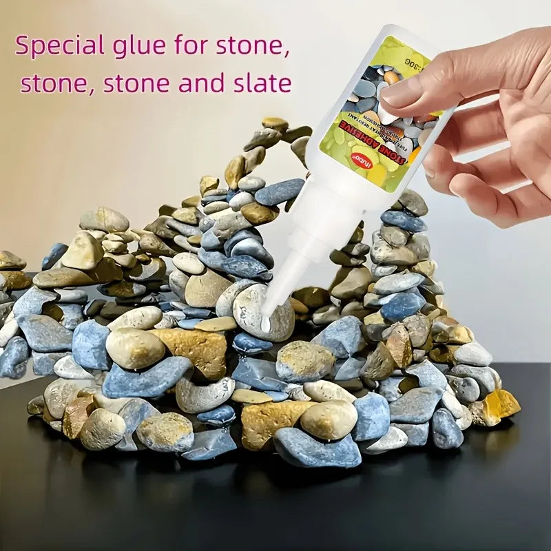 IFUBO Heavy-Duty Stone Liquid Glue: Waterproof Epoxy – Strong Bond for Marble/Granite, Safe for Pools/Aquariums/Outdoor Use