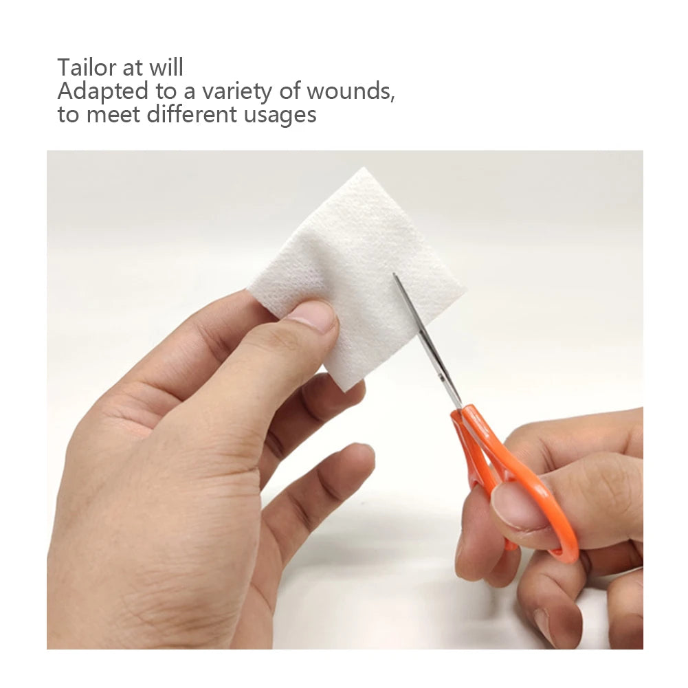 50/100pcs Sterile Non-woven Gauze Pad Wound Care Supplies Gauze Pad Cotton First Aid Waterproof Wound Dressing