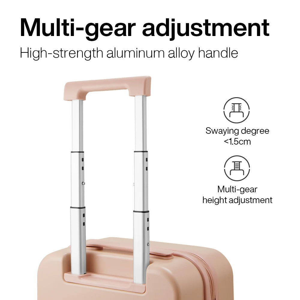 MIXI 14 Inch Underseat Carry On Luggage Lightweight Mini Suitcase PC Small Kids Bag TSA Lock Travel Suit Case Spinner Wheels