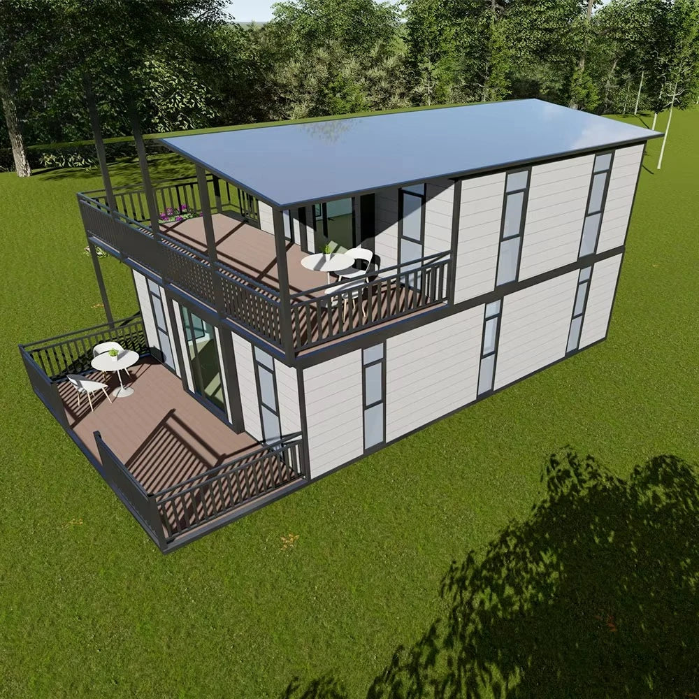 Custom 20Ft 40Ft Expandable Container Prefabricated House With Kitchen  2 Story Container House Prefab Luxury Mobile Home