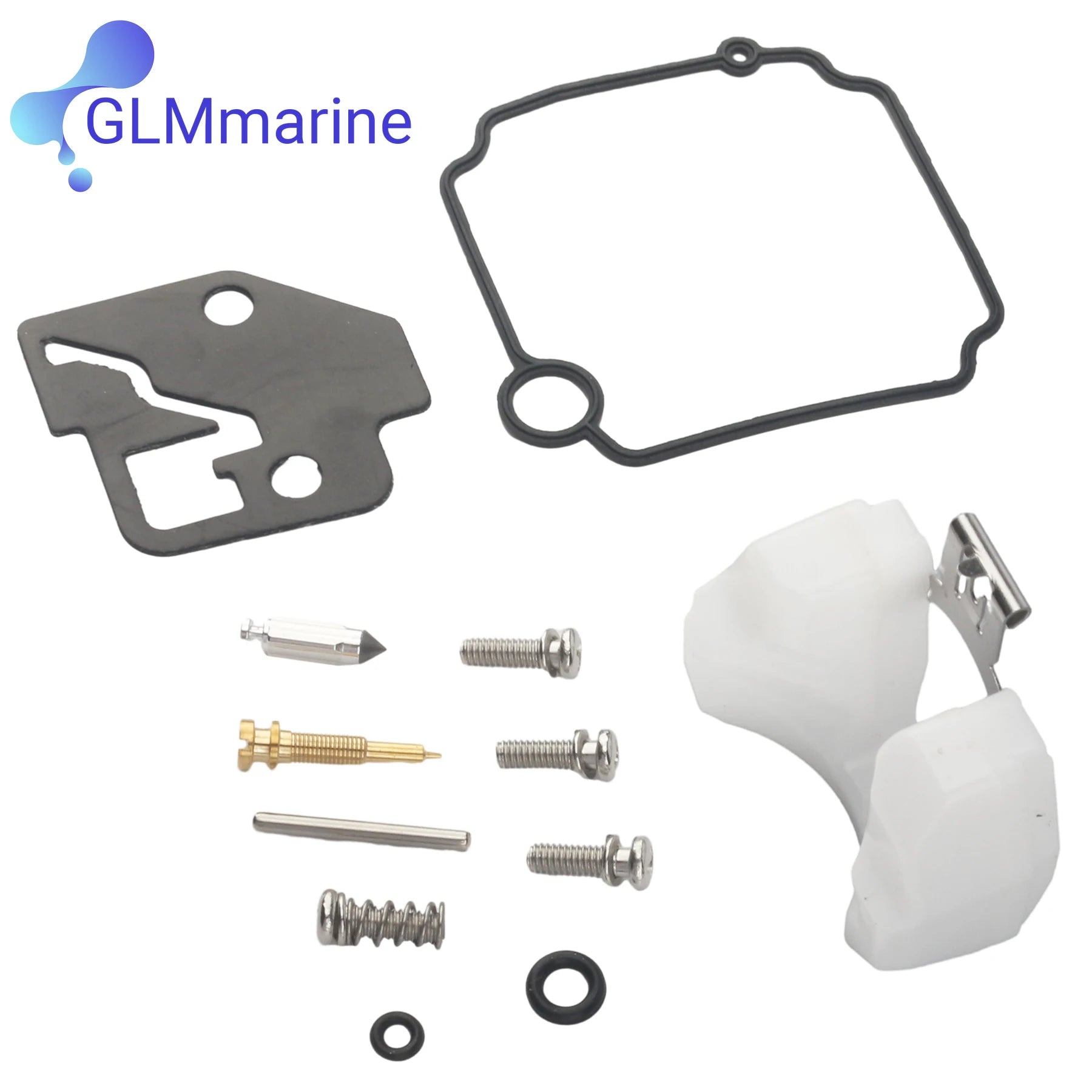 Outboard Carburetor Repair Kit 66M-W0093-00 Compatible with Yamaha 9.9HP 13.5HP 15HP 4-Stroke Boat Engines 66M-W0093-01 802706A1