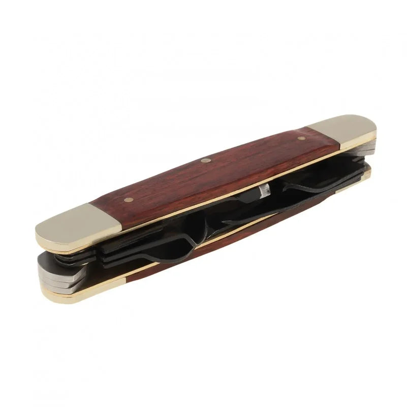 Wood & SK5 Steel Multi-purpose Portable Folding Pocket Cutter Portable Caving Gift Cutting Tool For Camping/ Home Furnishing