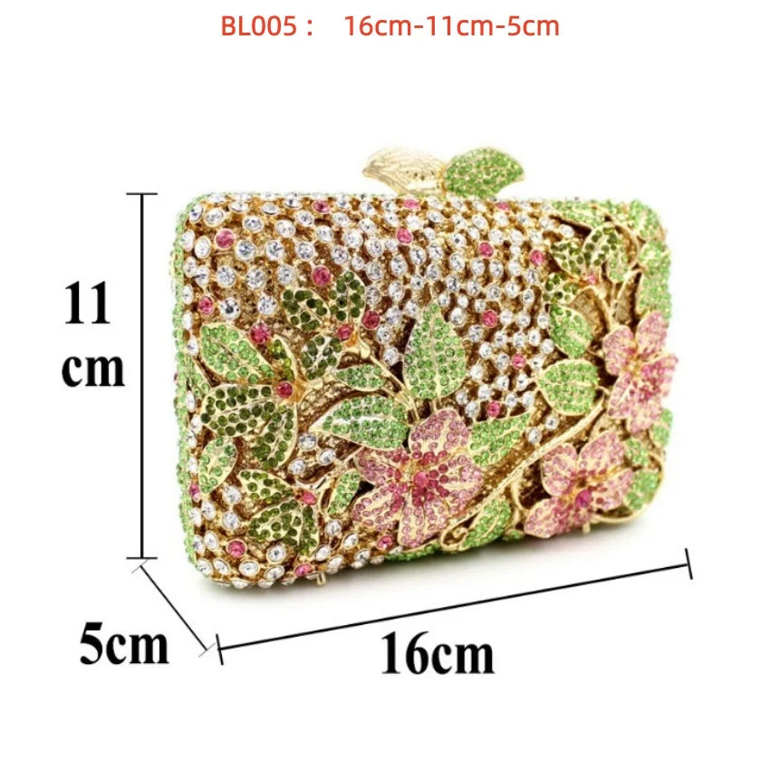2026 Sparkly Diamond Dinner Bag Hollow Rhinestone Banquet Clutch Bag Women Evening Party Wedding Bridal Purse Rhinestone Handbag