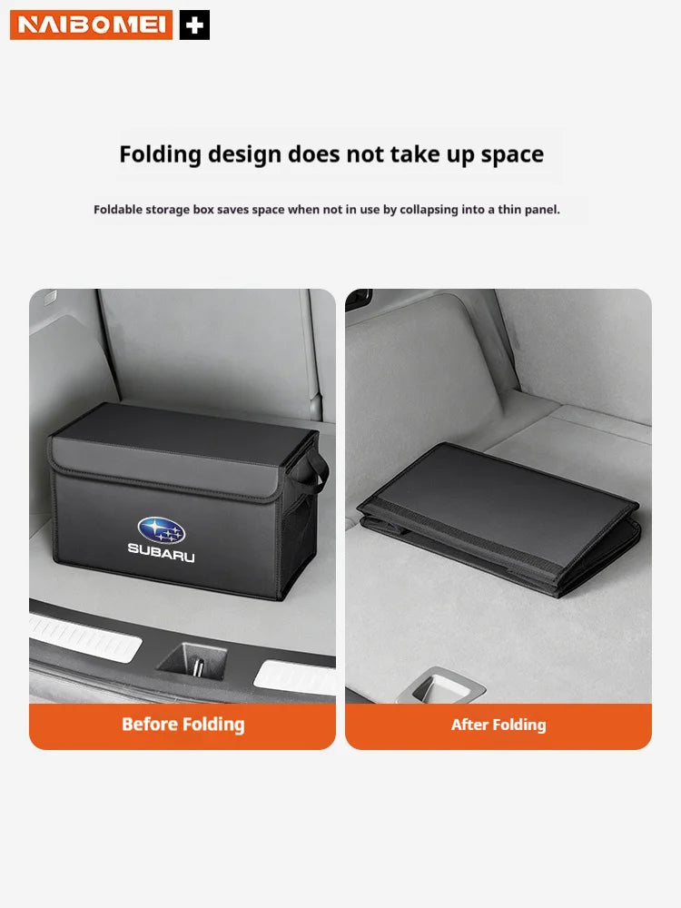 Car Trunk Foldable Storage Box Large-Capacity Stowing Tidying Bag For Subaru Ascent BRZ Forester Impreza Legacy Outback WRX VX