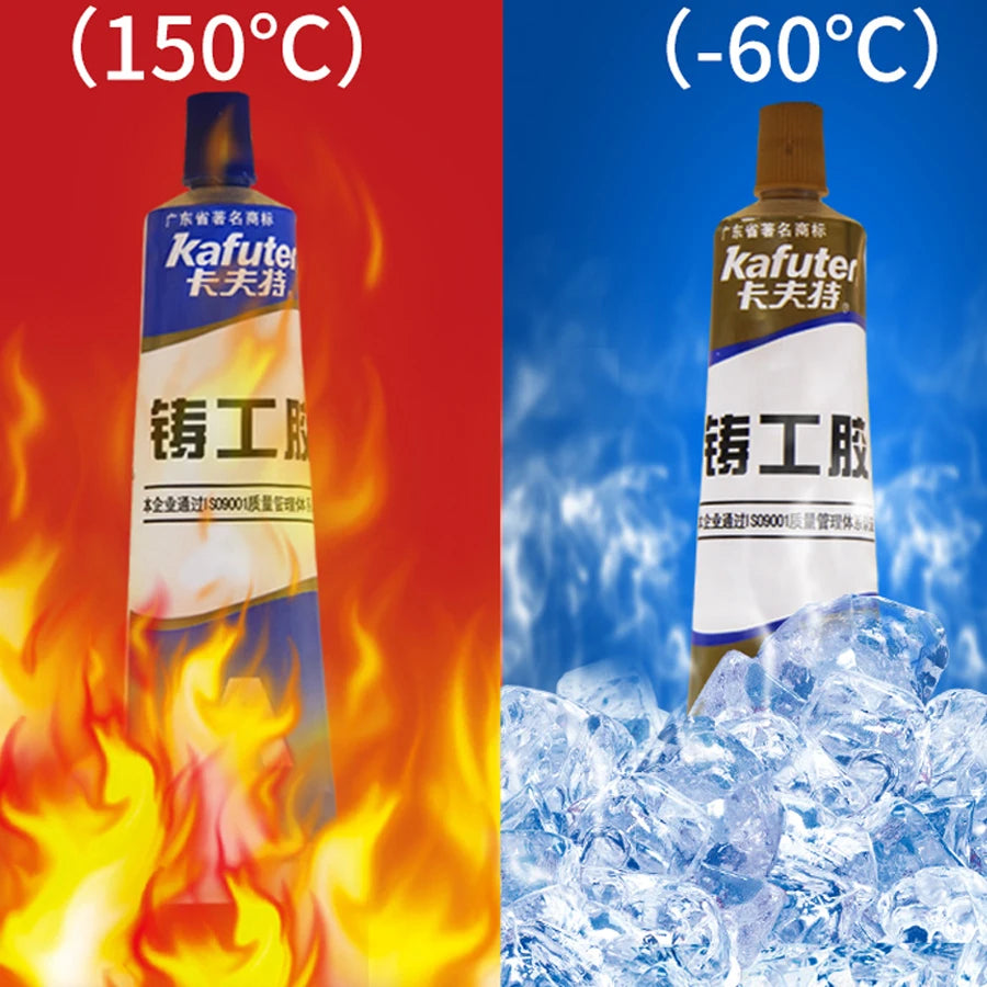 Kafuter 100g AB Metal Repairing Glue Waterproof Strong Adhesive For Iron Steel Auto Radiator Water Tank Special leakage Repair