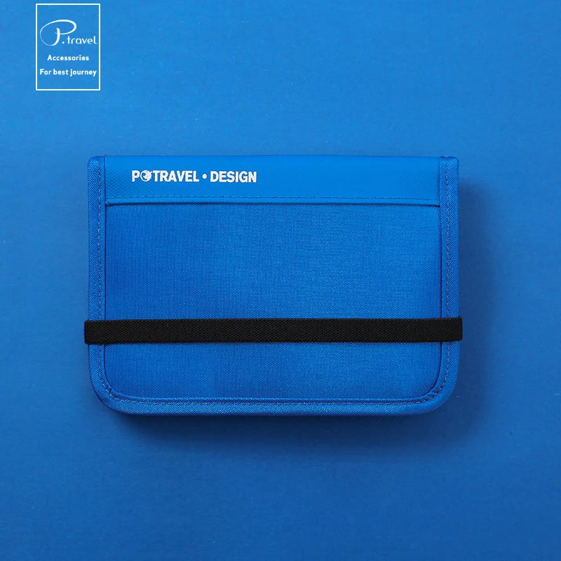 RFID Blocking Travel Wallet Passport Holder Multifunction Credit Card Case Men Women ID Document Organizer Anti-Theft Pouch