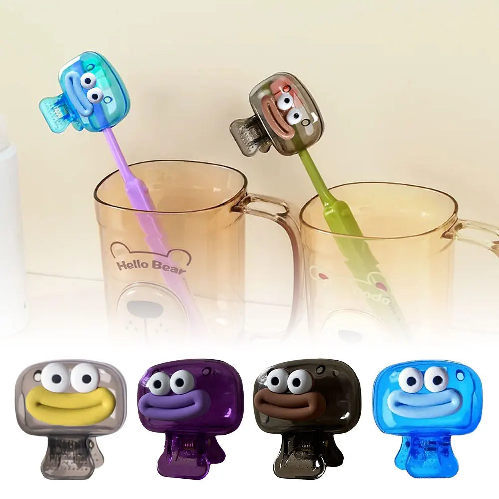 4pcs Household Toothbrush Storage Clip - Portable Travel Toothbrush Dust Protective Cap - Storage Box Portable Toothbrush Head P