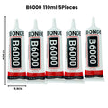 B6000 Clear Mobile Phone Battery Cover Bonding Adhesive DIY Repair Fabric Cloth Shoes Dress Glue Office Supplies 15/50/110ML