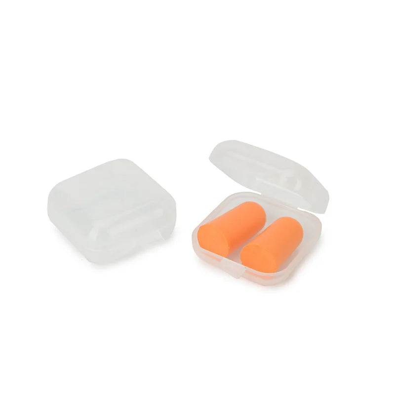 30/60Pairs Disposable Soundproof Earplugs With Independent Packaging Orange Noise Cancelling Earplugs Quiet Learning Sleep