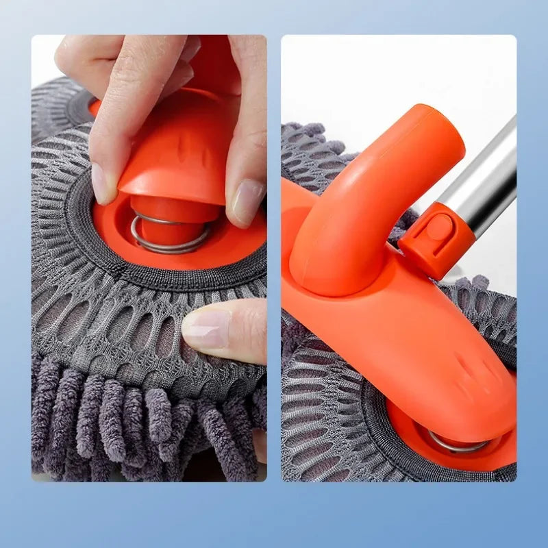 Car Washer Mop Foam Wash Chenille Brush Double Brush Head Roof Window Cleaning Maintenance Three-Section Telescopic Mop