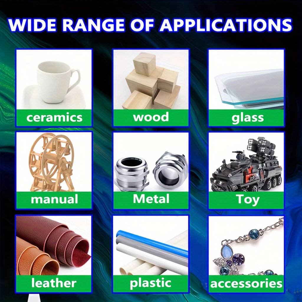502 Super Glue extra strong Cyanoacrylate Universal Quick-drying Instant Adhesive Leather RubberWood Metal Bond Liquid Glue Tool