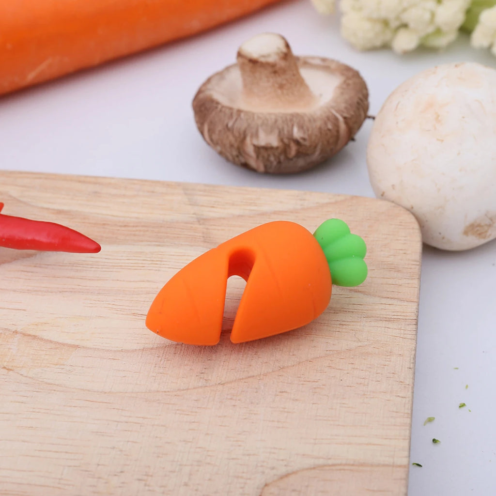 Silicone carrot pot lid lifting anti overflow device, practical kitchen tool