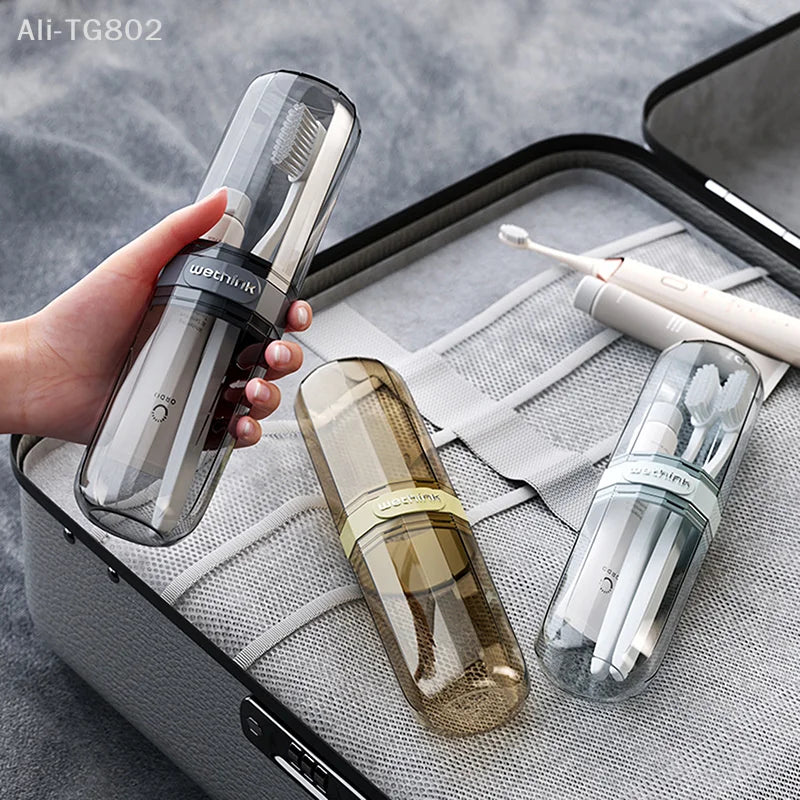 Toothbrush Storage Box Portable Mouthwash Cup Toothpaste Storage Box Toiletry Set Travel Supplies Portable Toothbrush Cup