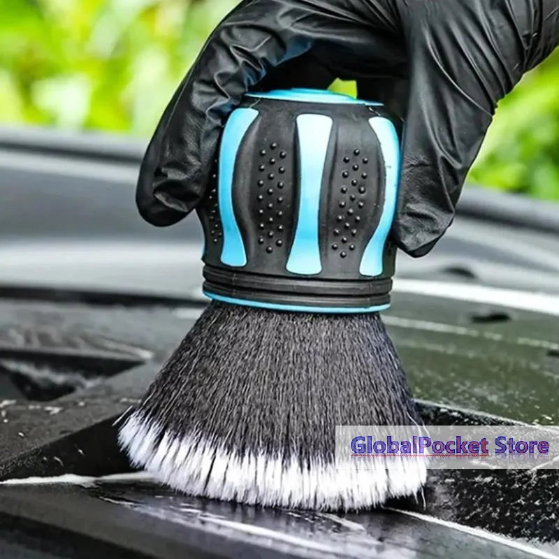 1pcs Small Multi-Purpose Detailing Brush Soft Bristles For Dusting Or Scrubbing Interior & Delicate Surfaces Car Cleaning Tools