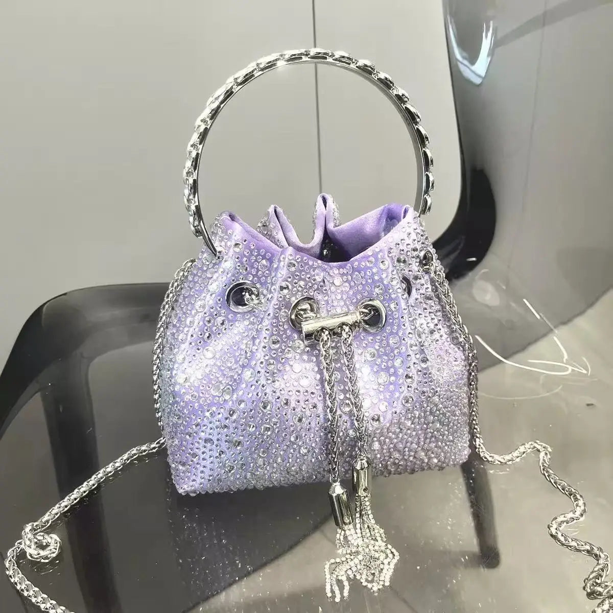 Luxury Designer Women Handbag Glitter Shiny Diamond Clutch Purse Wedding Party Banquet Bag Crystal Rhinestones Evening Bag