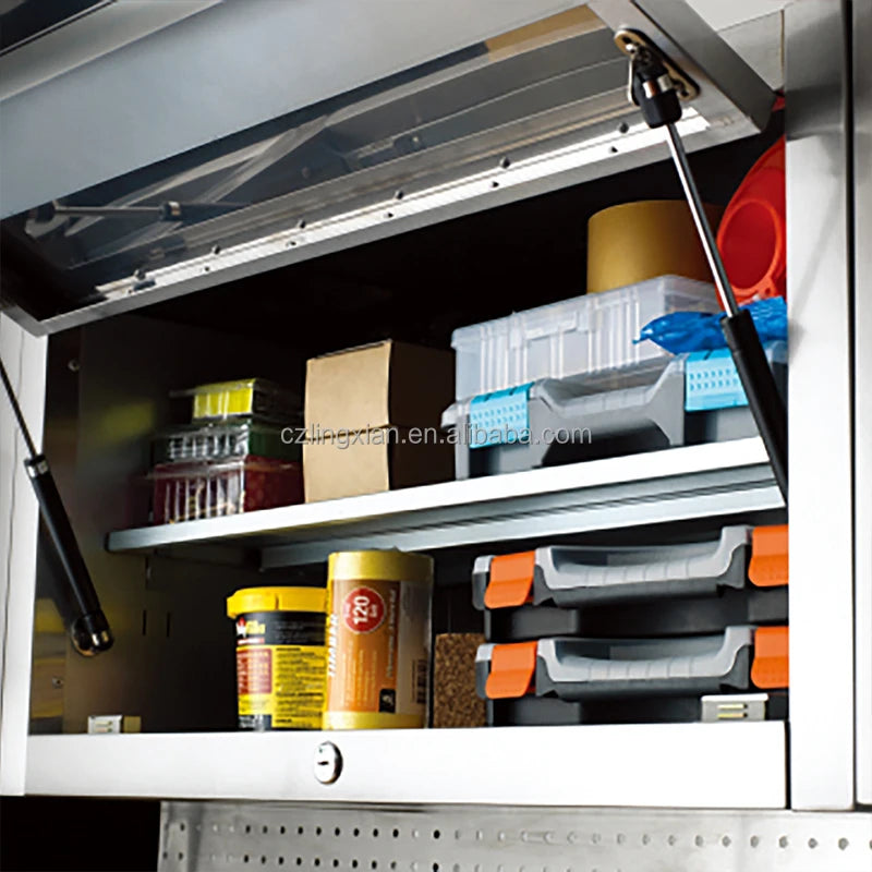72in Garage Workstation Stainless Steels Tool Storage Trolley Tool Cabinet For Garages Or Workshops