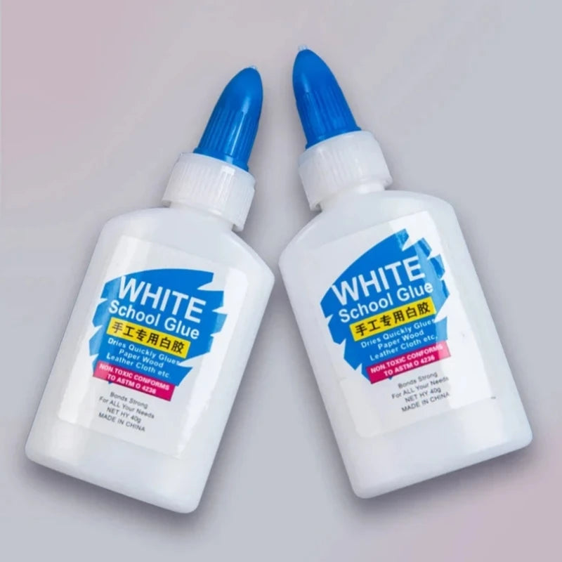 1PC Washable White Craft Glue Liquid Kindergarten Diy Wood Glue Sticker Super Strong Bond Paper Craft School Office Stationery