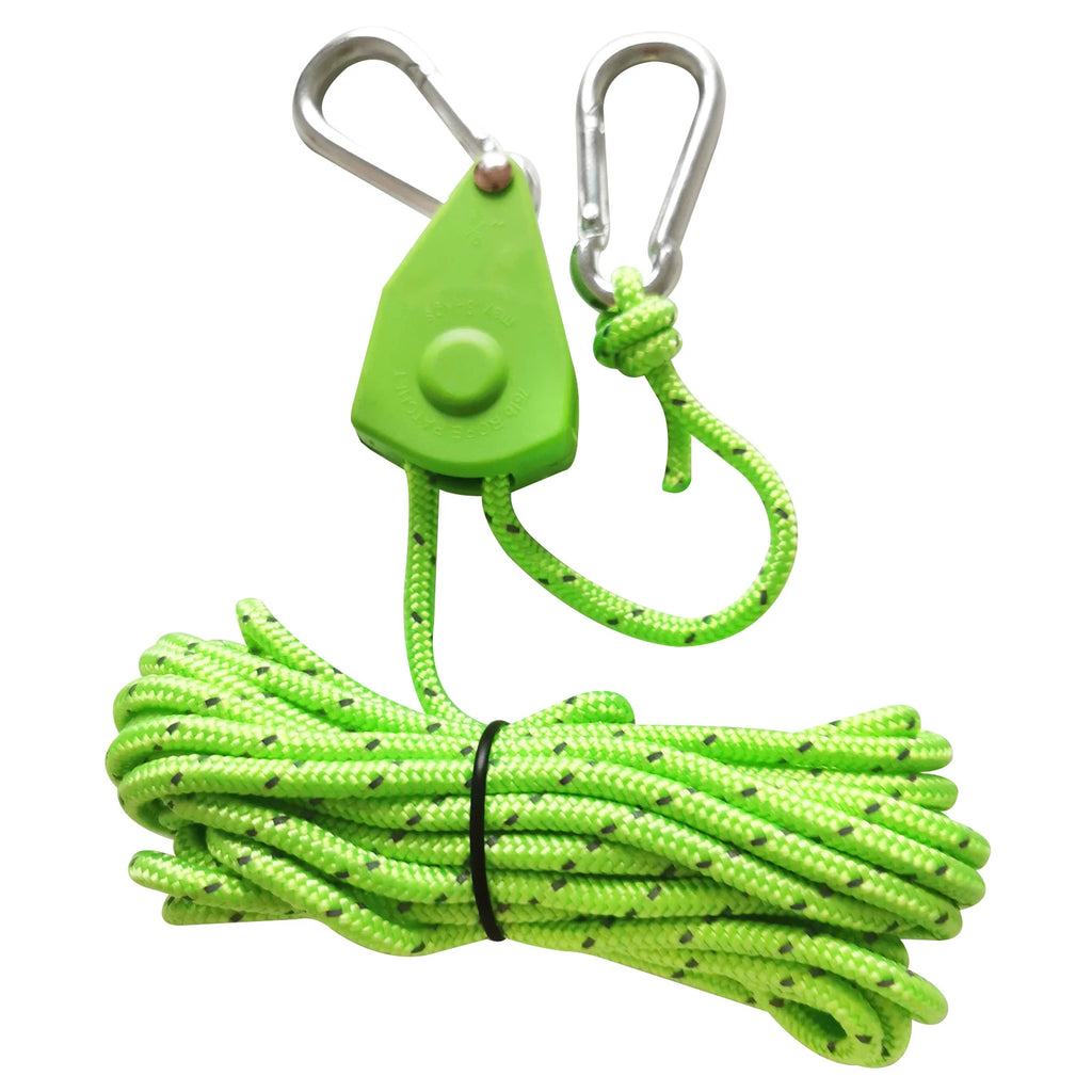 Travel Portable Clothesline with Buckle Outdoor Camping Tent Umbrella Rope Windproof Pulley Adjuster Ropes Lamp Hanging Tool