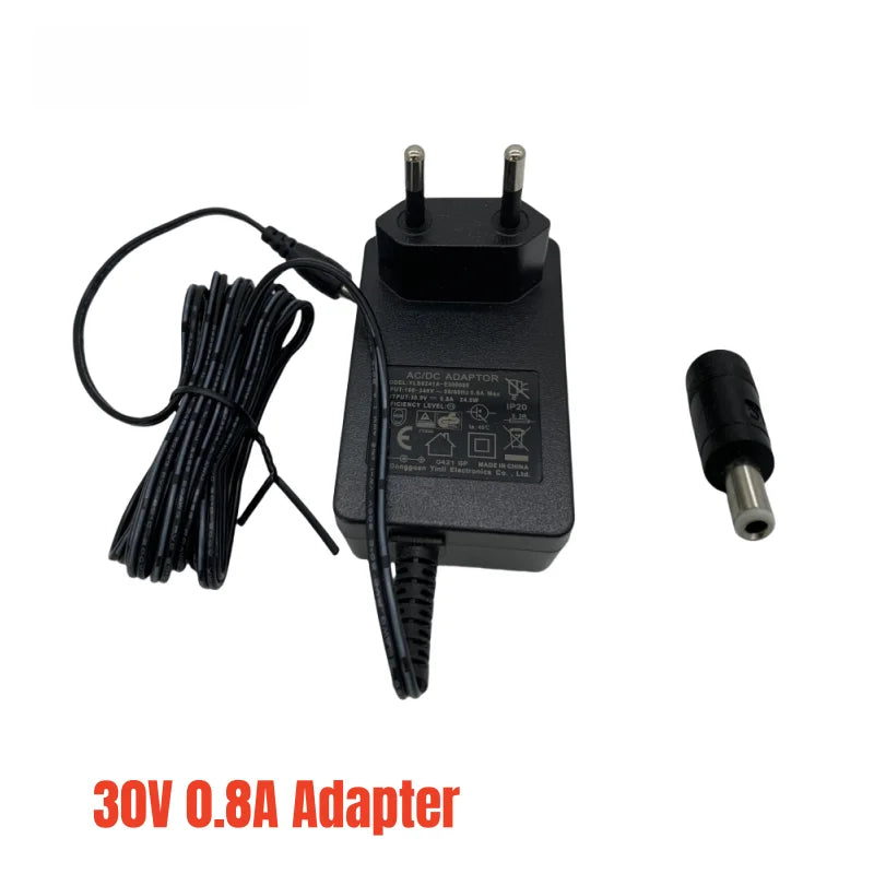 30V 0.8A ,Power Adapter EU Plug Supply Charger  Universal Adapter Converter  For Vacuum Cleaner Sweeping Robot