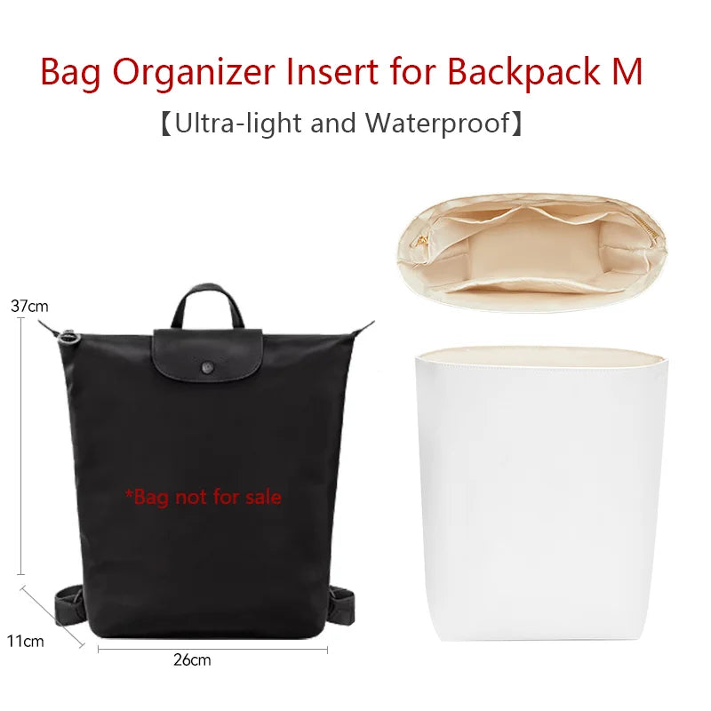 Bag Organizer Insert For Longchamp Backpack Waterproof Bag Insert Storage Lightweight Bag Support Dupont Paper Bag Accessories