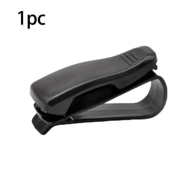 1 Fashionable Item, Convenient Car Sun Visor Stylish Glasses Holder-Durable Plastic Glasses Clip, Storage Box for Tickets and Ca