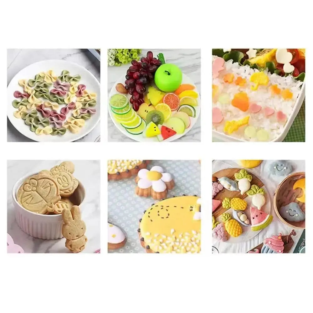 Vegetable Cutter Shapes Stainless Steel Durable DIY Fruit Cookie Stamps Cake Food Cutting Mold Kitchen Tool