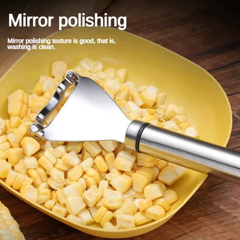 1/2High Quality Pieces Kitchen Corn Peeling Artifact Stainless Steel Corn Planer Household Cutting Corn Knife Manual