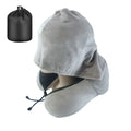 Removable Travel Neck Pillow Adjustable with Storage Bag Hooded Pillow Comfortable Soft Support U-shaped Pillow with Cap