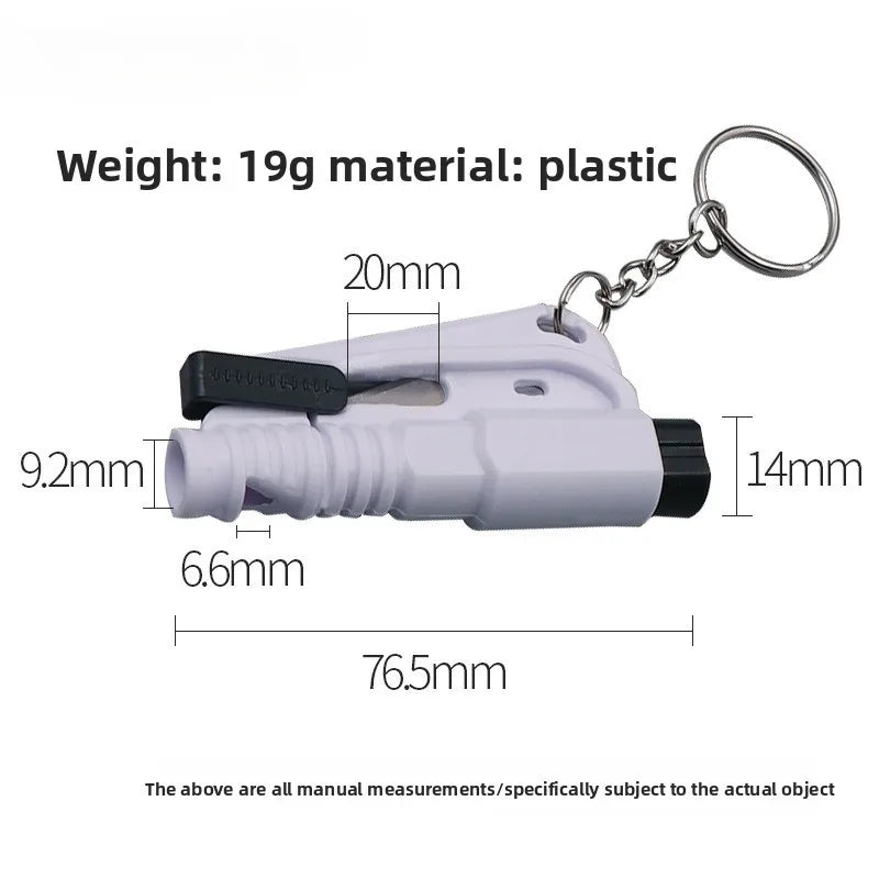 1pc Mini Safety Hammer Keychain Escape Car Life-saving Escape Hammer Window Broken Emergency Glass Breaker