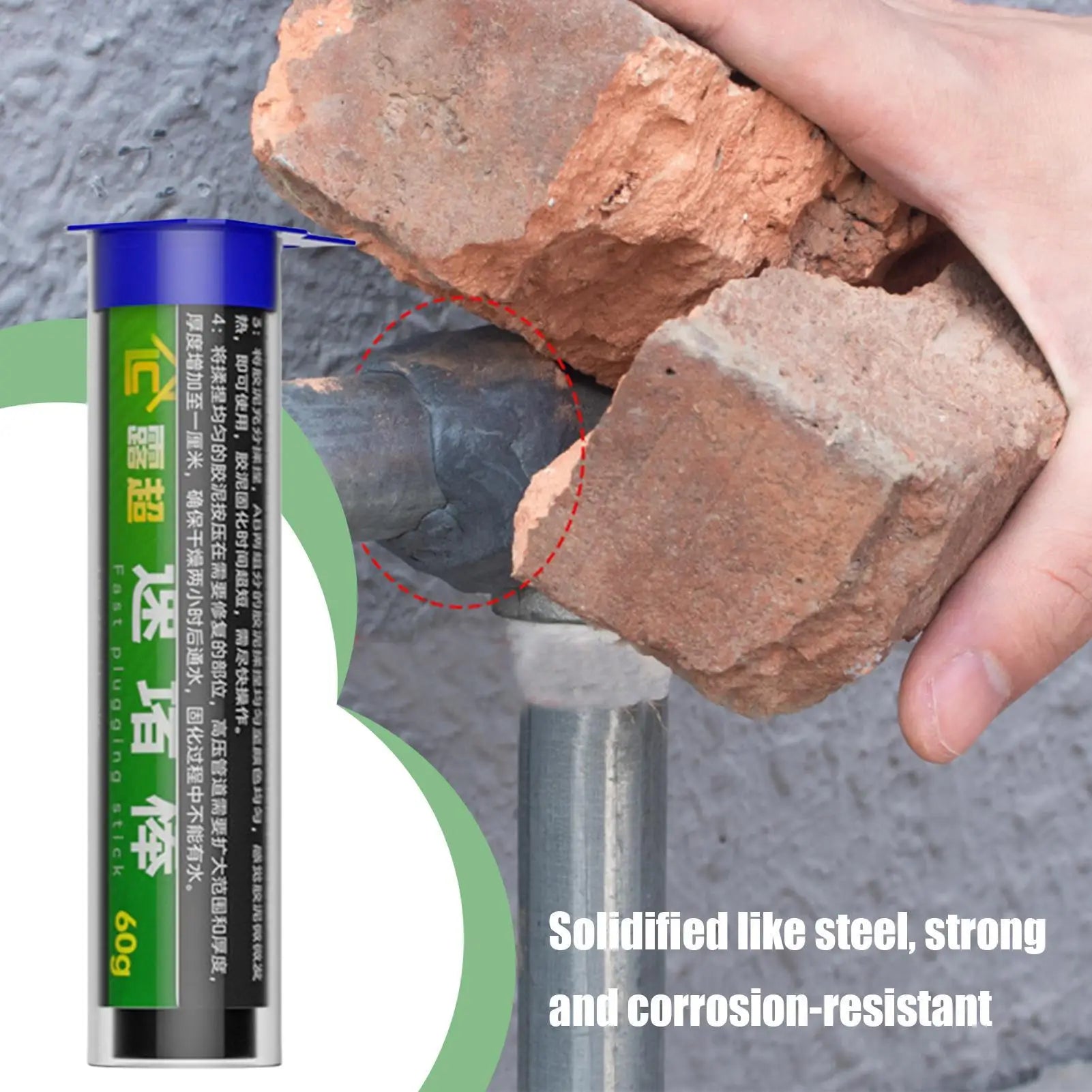 Epoxy Putty Stick Quick Leak Repair Fills Permanent Adhesive Epoxy Putty Sticks for Quick Repairs on Metal Glass Wood Ceramic